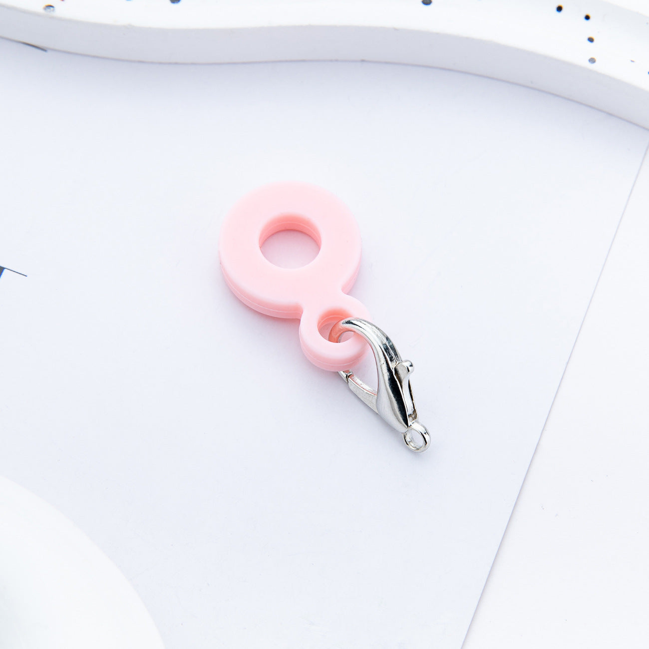 Wholesale Creative DIY silicone straw pendant suitable for 8mm-10mm water cup straw silicone pendant factory direct sales